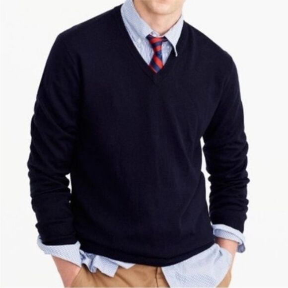 Giorgiolini Other - Giorgiolini Navy V Neck Wool Sweater size XXL